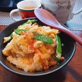 ひっこ's cooksnap of when they made 簡単！残った天ぷらリメイク❃卵とじ丼♪.