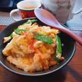 ひっこ's cooksnap of when they made 簡単！残った天ぷらリメイク❃卵とじ丼♪.