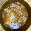 まだまだ勉強中さん's cooksnap of when they made ❀えのき茸とふんわり卵のお味噌汁❀.