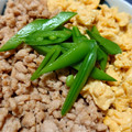 monjimari's cooksnap of when they made ふわとろ　そぼろ丼.