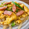 あっちゃんキッチン♪'s cooksnap of when they made 玉葱ウインナー卵の炒め物.