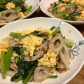 ぱーぷる☆'s cooksnap of when they made ☆簡単☆小松菜とちくわの和風たまご炒め.