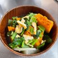 azbjbn's cooksnap of when they made かぼちゃと小松菜のお味噌汁。.