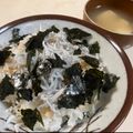 papikun's cooksnap of when they made あかん飯　しらす丼.