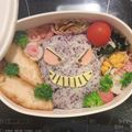 3姉弟Miota's cooksnap of when they made キャラ弁 ポケモン ゲンガー.