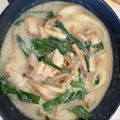 しょうたんももちゃん's cooksnap of when they made 絶品♡豚バラとニラのごま味噌豆乳うどん.