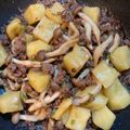 kei☆1121's cooksnap of when they made ジャガイモとシメジ・ひき肉のそぼろ餡.