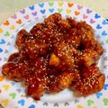 みおなーな's cooksnap of when they made 簡単♡本場韓国風！旨辛ヤンニョムチキン.