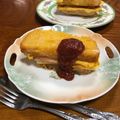 Ruriluru's cooksnap of when they made 韓国発！ワンパンオムレツトースト.