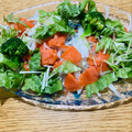 ボブナナ's cooksnap of when they made 簡単3分♪水菜とスモークサーモンのサラダ.