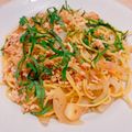 まほぷりん's cooksnap of when they made 鶏ひき肉の和風パスタ.