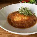 クック5E2Q86☆'s cooksnap of when they made 鶏ミンチと豆腐のみぞれあんかけハンバーグ.