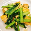 あんまかろん☆'s cooksnap of when they made 小松菜と豆腐の塩炒め.