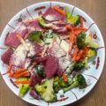 泣く子はいねが〜's cooksnap of when they made 紅くるり大根とブロッコリーの温野菜.