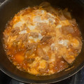 犬飼ってる's cooksnap of when they made ■卵でまろやか旨い！豚肉とキムチの卵とじ.