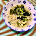 ふたごゆき's cooksnap of when they made ワカメとえのきの卵スープ.