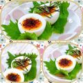 Satoco❋'s cooksnap of when they made ゆで卵に柚子胡椒×ごま油.