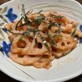 N7deda42757fx7's cooksnap of when they made 蓮根明太子まぶし炒め.
