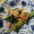 ほもさぴくろまによん's cooksnap of when they made ★チンゲン菜とむきエビ♪簡単な炒め物.