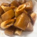 sacching's cooksnap of when they made ちくわとこんにゃくの照り焼き【脂質1g】.