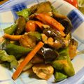 たけのこゆ's cooksnap of when they made なす&ピーマン&鶏むね肉の甘酢あん.
