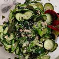 SUNMOONMOM's cooksnap of when they made ほうれん草ときゅうりの海苔和え.