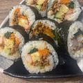 クックVQB6XN☆'s cooksnap of when they made 挽肉で韓国風海苔巻☆恵方巻にも.