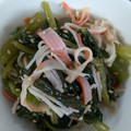 ひぃちゃんひー's cooksnap of when they made 小松菜とカニカマの和え物.