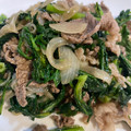 クックAIHH1D☆'s cooksnap of when they made 春菊たっぷり牛肉の和風炒め.