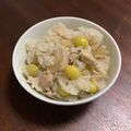四児のハハ's cooksnap of when they made ぎんなんと鶏肉のおこわ.