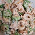 クックH0D2IO☆'s cooksnap of when they made 簡単♡オクラちくわツナのマヨポンサラダ.