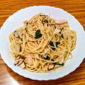 ☆魔矢☆'s cooksnap of when they made ツナと小松菜の☆和風パスタ.