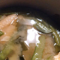 あかぷり's cooksnap of when they made ＊絹さやと油揚げのお味噌汁.