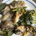 ロマンスディレクター's cooksnap of when they made 牡蠣とほうれん草ときのこのオイスター炒め.