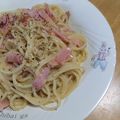 みなあゆママ's cooksnap of when they made 簡単♪牛乳で濃厚！基本のカルボナーラ.