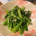 こうせい(=ﾟωﾟ)ﾉ's cooksnap of when they made パパッと箸休め♪小松菜のからし味噌和え.