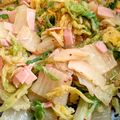 まめたん's cooksnap of when they made 簡単副菜☆白菜とハムのサラダ.
