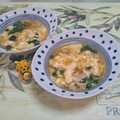 みかかめ's cooksnap of when they made エリンギだけのふわふわ卵スープ.