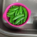 彩音ｍａｍａ's cooksnap of when they made スナップエンドウの筋取り、茹で方.