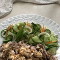 Ruriluru's cooksnap of when they made 簡単のせるだけ胡瓜飾り花サラダ.