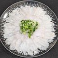 MAKI's cooksnap of when they made マゴチの尾の方の身でお刺身…(笑).