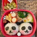 ほけきょ♪'s cooksnap of when they made 簡単！キャラ弁☆かわいいパンダちゃん.