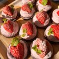 はぴっ's cooksnap of when they made いちごのプチレアチーズケーキ♡.