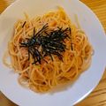 ばとん's cooksnap of when they made ☆絶品たらこパスタ☆.