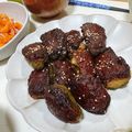 みぃぃちゃま's cooksnap of when they made 豚挽肉でジュワ～！甘辛ピーマンの肉詰め♡.
