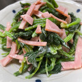 ずぼら伝説's cooksnap of when they made ほうれん草とハムのマヨサラダ♪.