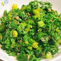 おつぅ's cooksnap of when they made わさび菜のおかか醤油和え.