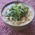 花時計咲いた's cooksnap of when they made 青葱の卵とじにゅうめん.