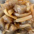 かっきーあゆも's cooksnap of when they made ∮こんにゃくと玉ねぎ✰甘辛✰彡生姜焼き∮.