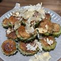 ＊＊天然水＊＊'s cooksnap of when they made 大量消費に！簡単絶品ゴーヤの肉詰め.